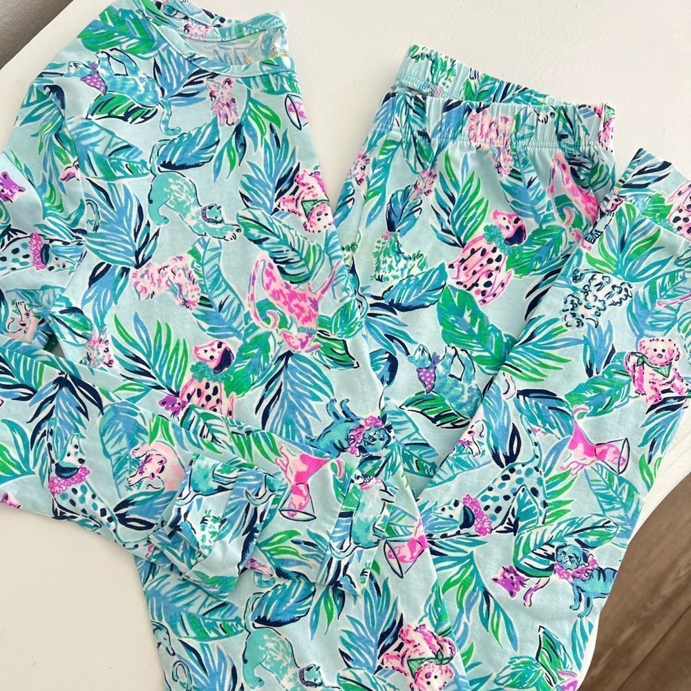Lilly Pulitzer Girl Pajama Set Size 12